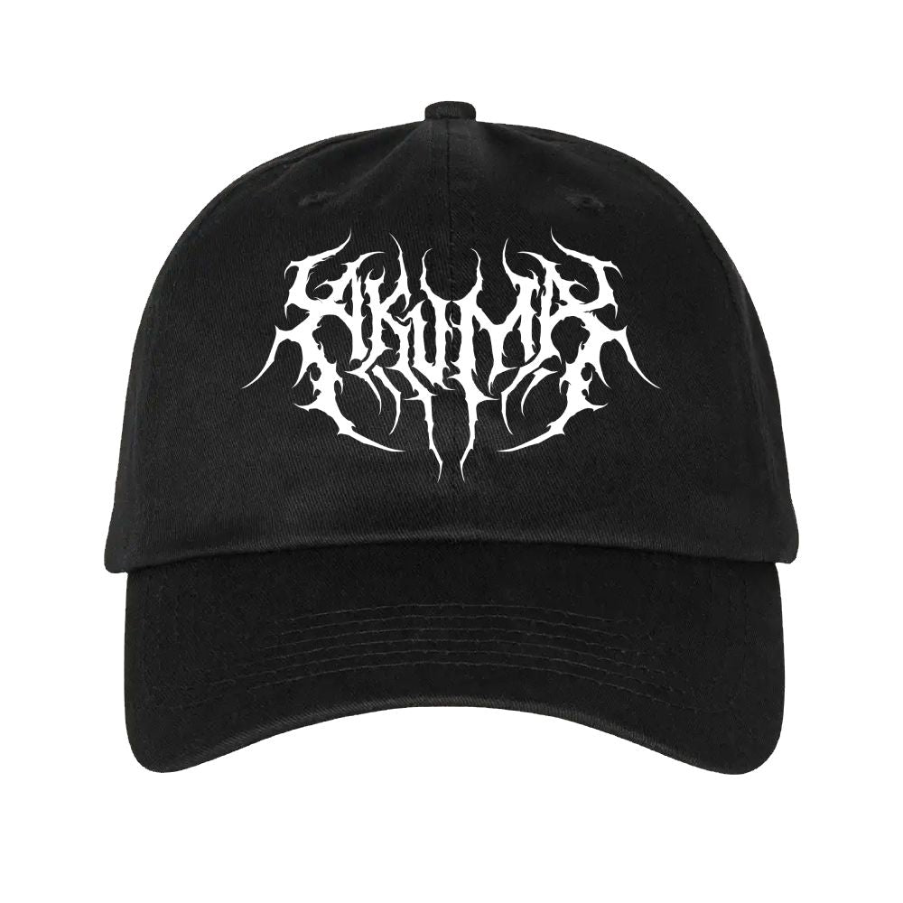 ADJUSTABLE EMBROIDED BLACK CAP - A KNIGHT UNDER MARIA'S ALTAR